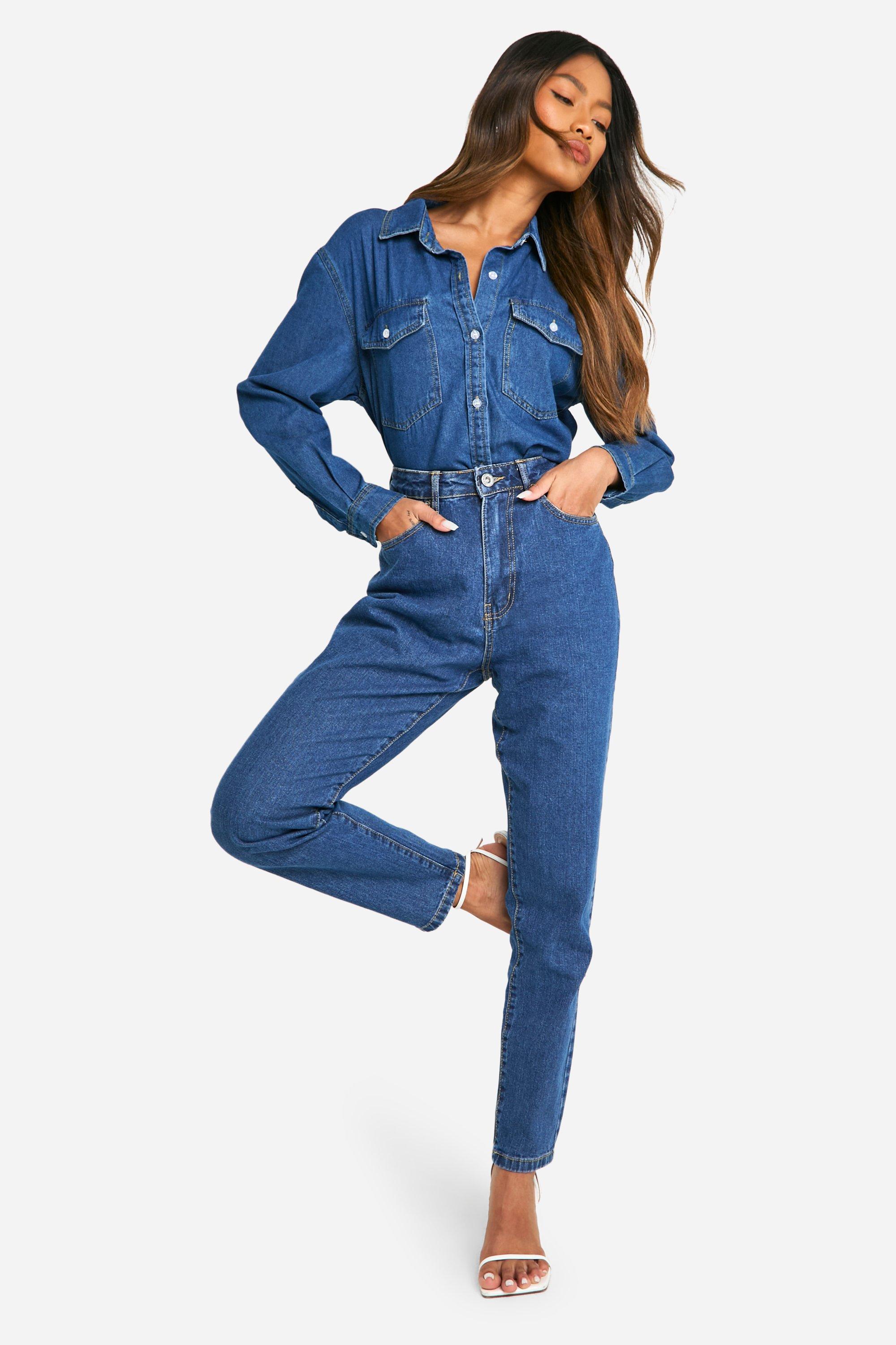 High waisted hot sale mom jeans uk